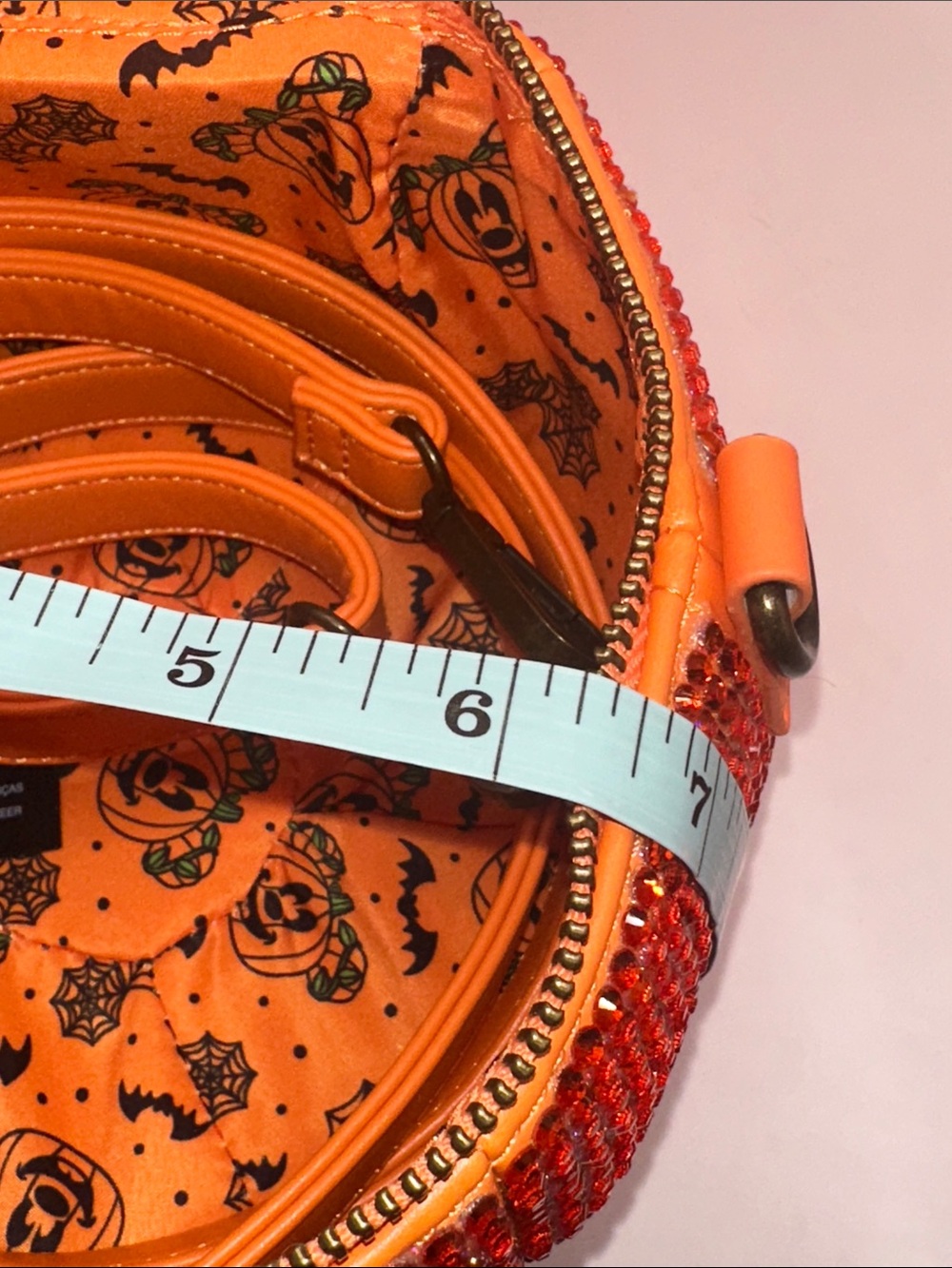 Loungefly Embellished Micky Pumpkin Bag - Picture 9 of 10